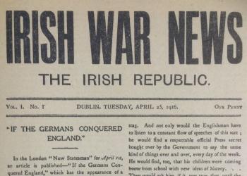 Extract of the Irish War News, dated 25th April 1916<br><i>Courtesy of the Irish Capuchin Provincial Archives</i>