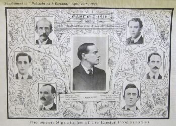 All the signatories of the 1916 Proclamation<br><i>Courtesy of the Irish Capuchin Provincial Archives</i>