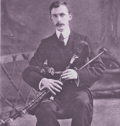 Portrait of Éamonn Ceannt playing Uilleann pipes<br><i>Courtesy of Na Píobairí Uilleann</i>