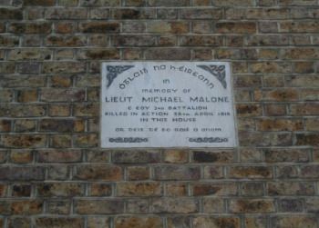 Plaque to the memory of M. Malone<br><i>Courtesy of O. Daly</i>