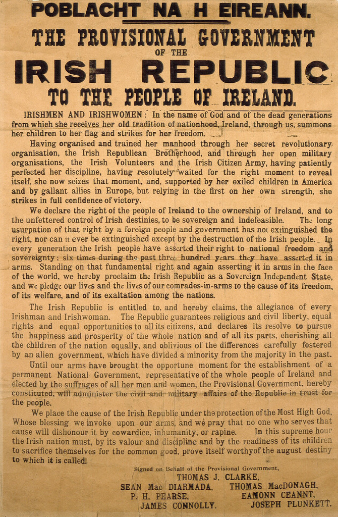 The Proclamation of the Irish Republic, 1916